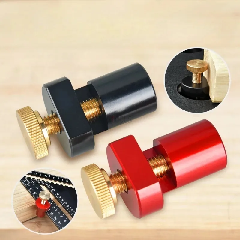 

Upgraded 19/20mm Dog Holes Limit Block Carpentry Right Angle Ruler Fixing Stair Gauge Woodworking Table Card Limit Tenon Block