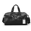 Large-capacity Lightweight Travel Bag Multifunction Fitness Bag Women Yoga Sports Training Bag Men PU Water-proof Shoulder Bag 1