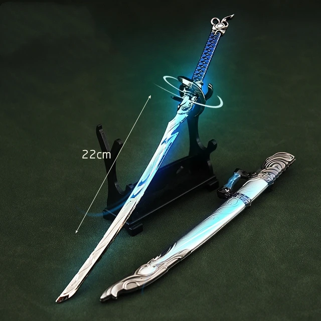 Naraka: Bladepoint Game Peripheral Alloy Knife with Scabbard Metal Weapon  Model Long Sword Model Toy Crafts Toy Ornament 22cm - AliExpress