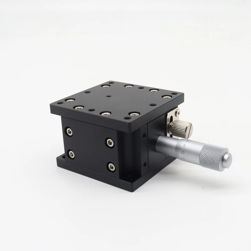 Z Axis 60mm LZ60 Mobile Optical Displacement Fine Tuning Platform Height Adjustable Lifts Stage Sliding Table Trimming Station