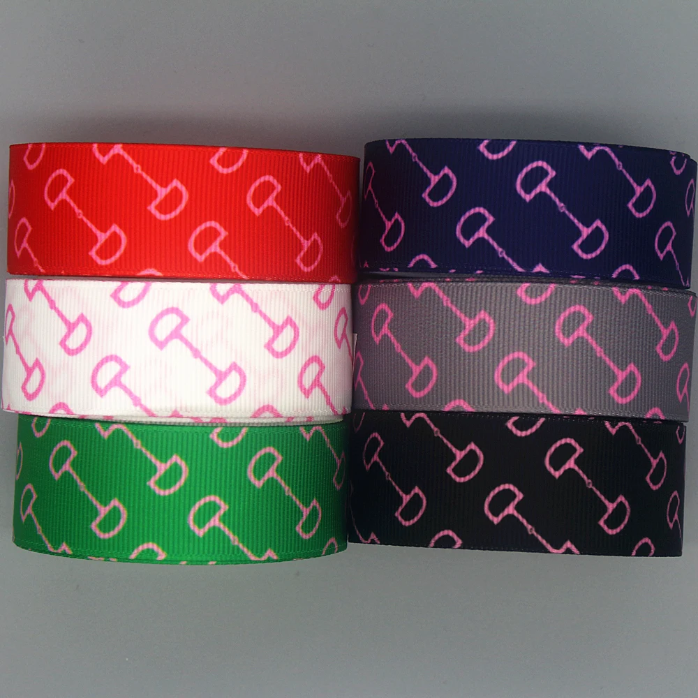 DHK50yardsHorseBitSnafflePrintedGrosgrainRibbonAccessories