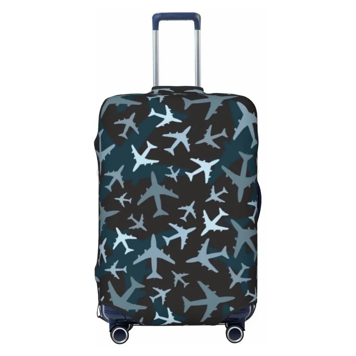 Airplane Camouflage Suitcase Cover Washable Aviation Plane Aviator Pilot Luggage Protective Covers for 18-32 inch