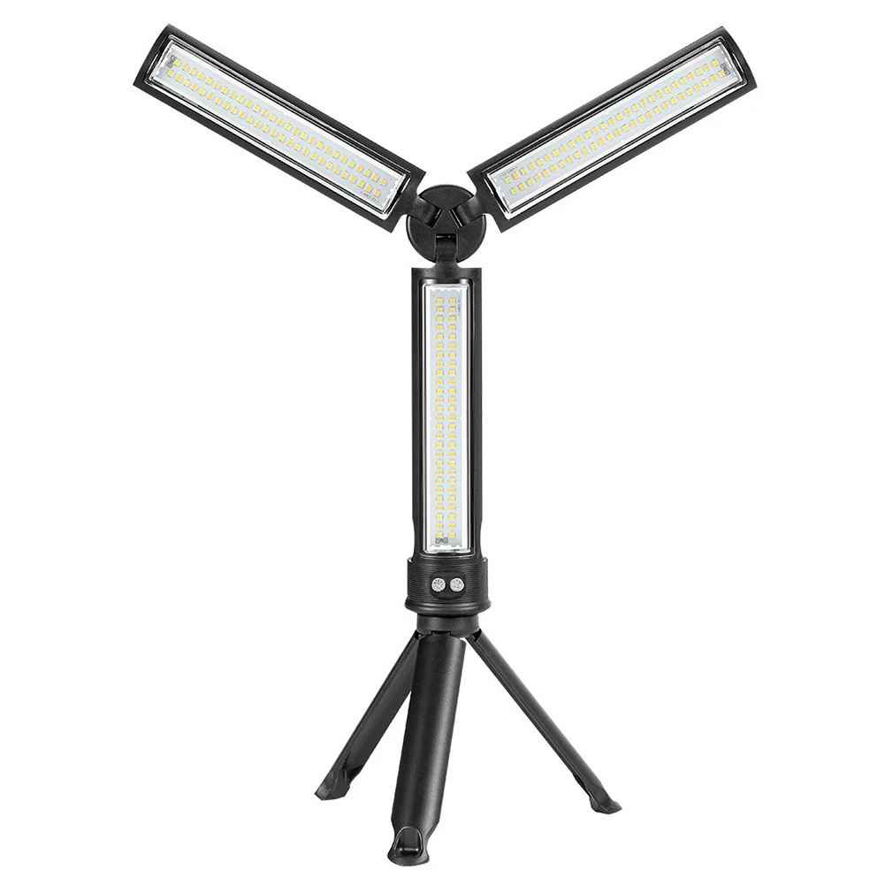 

Складная яркая лампа со штативом, рабочий светильник для ремонта автомобиля, зарядка через USB, ремонт, экстренный аккумулятор 2850 мАч для использования на открытом воздухе, в кемпинге