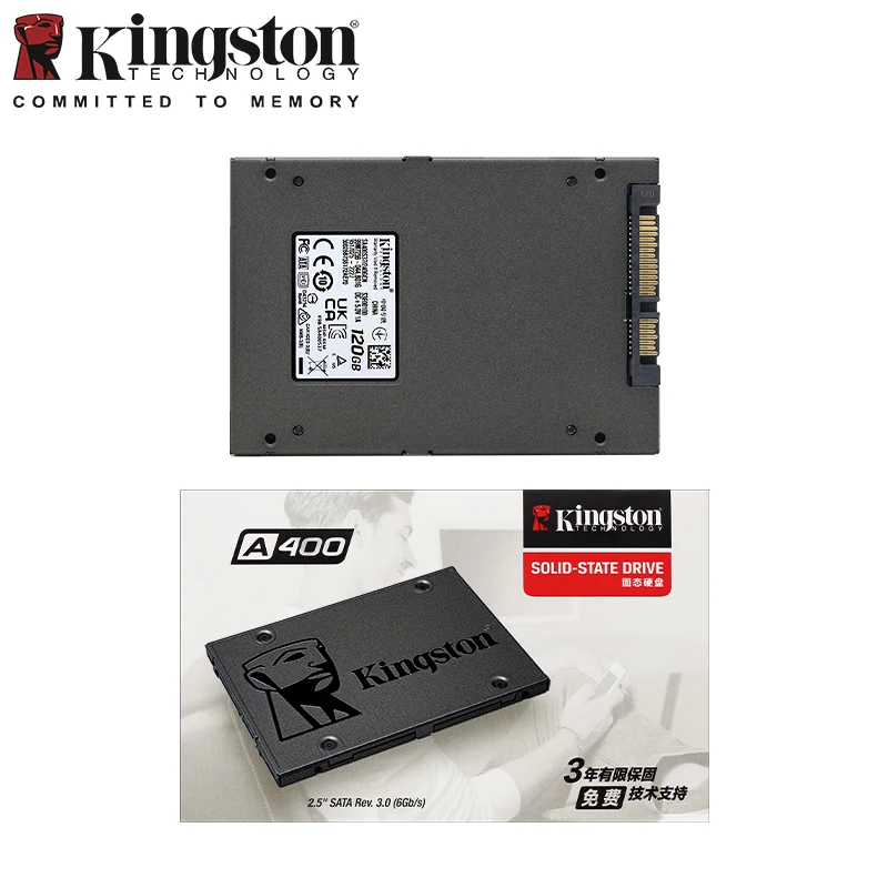 Kingston-Disque dur interne SSD A400 SATA 3, 120 pouces, avec capacité de  240 Go, 480 Go, 960 Go, 2.5 Go, pour ordinateur portable - AliExpress