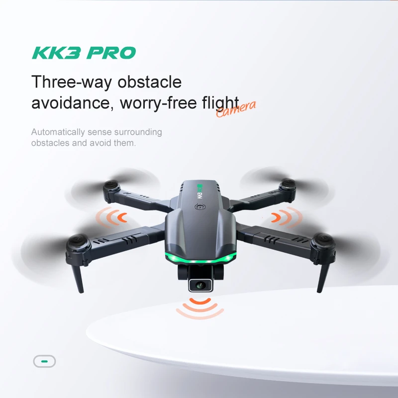 KBDFA KK3 PRO Drones With Camera HD 4K Professional Aerial Photography Foldable Quadcopter RC Fixed Altitude Remote Control syma x5c remote control quadcopter