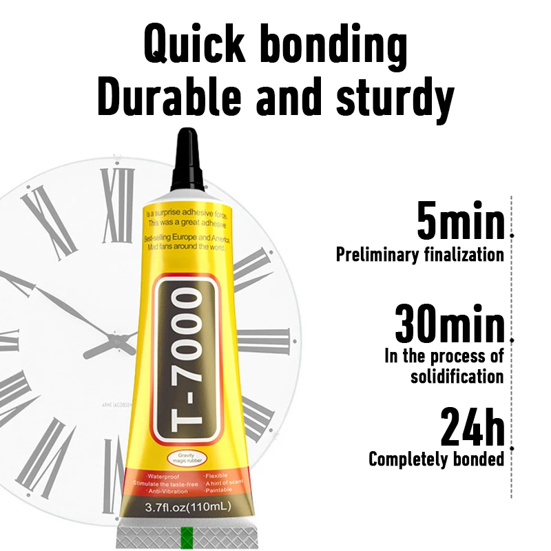 15/50/110ml T7000 Black Glue Safety Materials Epoxy Resin Repair Cell Phone Touch ScreerLiguid Glue Jewelry Craft Adhesive Glue 3