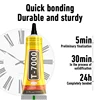 15/50/110ml T7000 Black Glue Safety Materials Epoxy Resin Repair Cell Phone Touch ScreerLiguid Glue Jewelry Craft Adhesive Glue 3