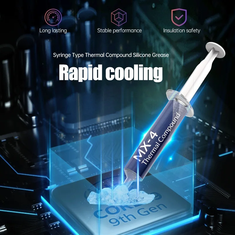 MX-4 Silicone Thermal Grease Cpu Thermal Grease MX-4 CPU Silicone Laptop Graphics Card Printer HeatSink
