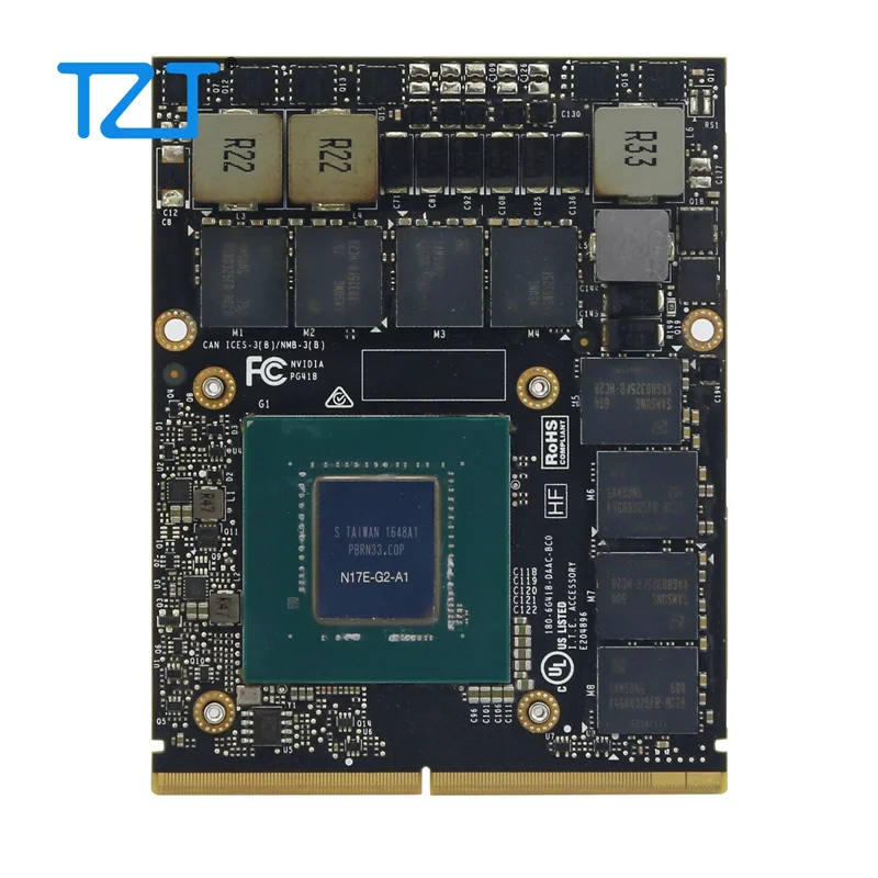 TZT Original GTX1070M GTX 1070 Video Card Graphics Card N17E-G2-A1