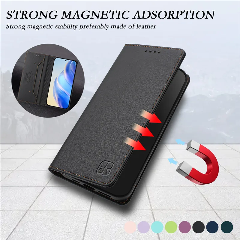 Luxury Anti-thef Wallet Flip Cover Phone Case For OnePlus 13R 13 12R 12 1+11R 11 10T 10R 10 9 Pro 9R 8T Leather Cases Bag Coque 5