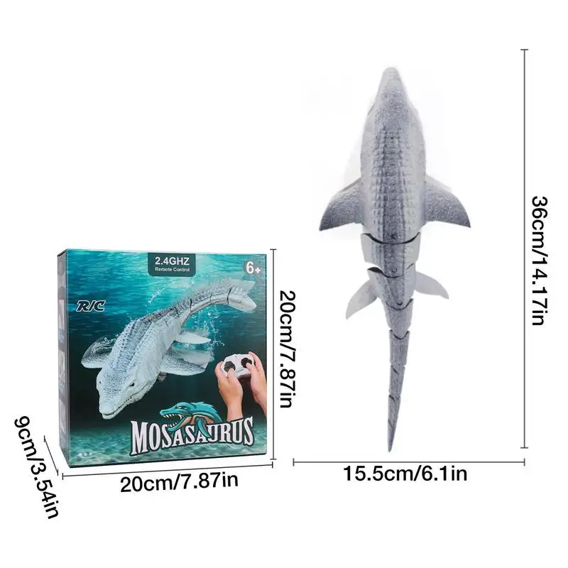 Remote Control Mosasaur Remote Control Dinosaur For Children Mosasaurus Remote Control Toys For Swimming Pool/Bathroom Pool Game 6