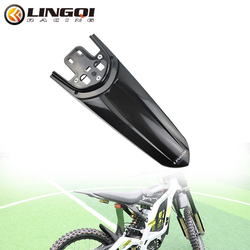 LINGQIRACINGElectricMotorcycleUpgradesSecondRearMudguardPlasticKitFitForSurRon