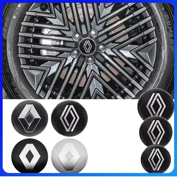 4-Piece 60mm Car Wheel Center Cap Set - Stylish Wheel Cover Accessories