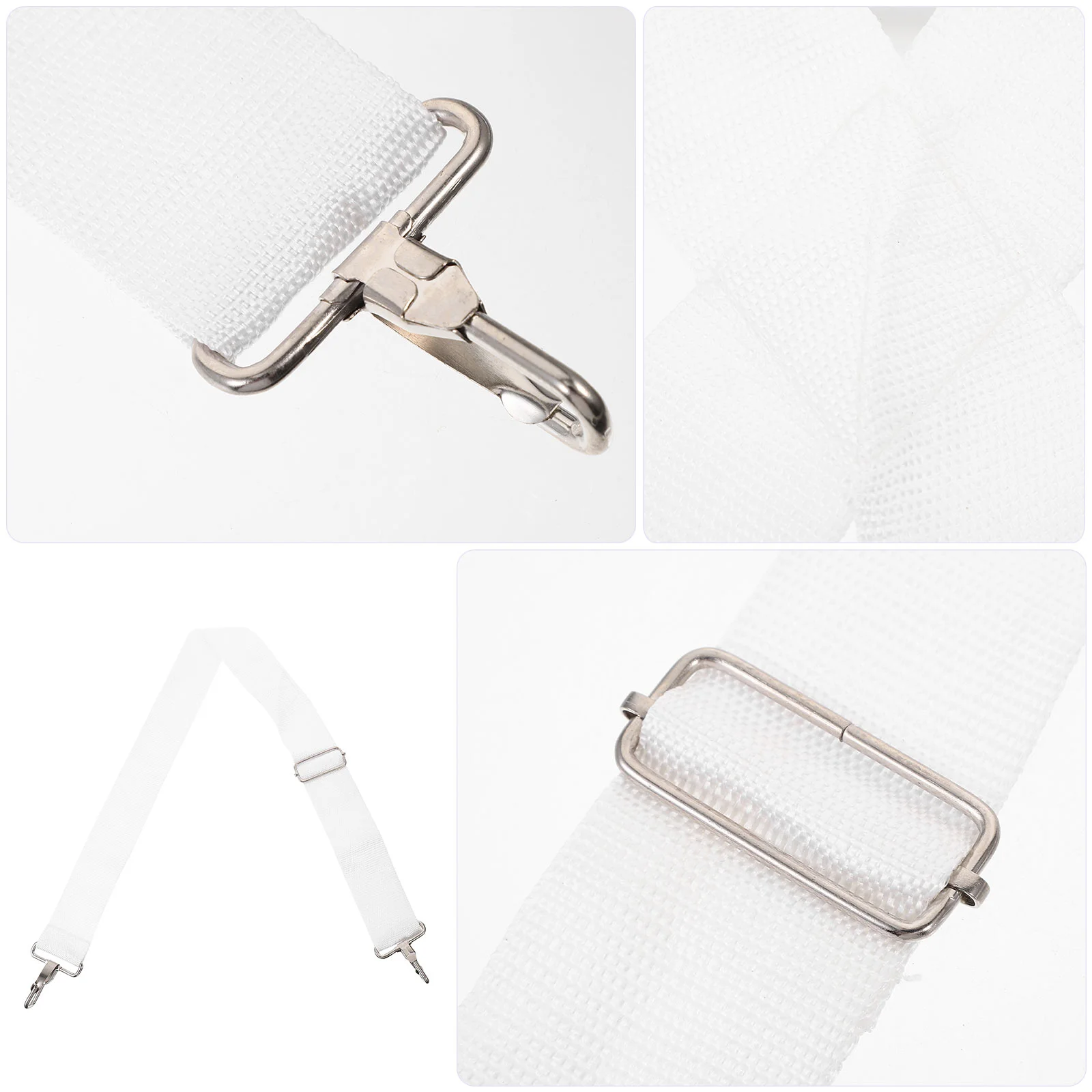 Snare Drum Suspender Strap Snare Drum Suspender Strap Oxford Cloth White Adjustable Sling Percussion Accessories