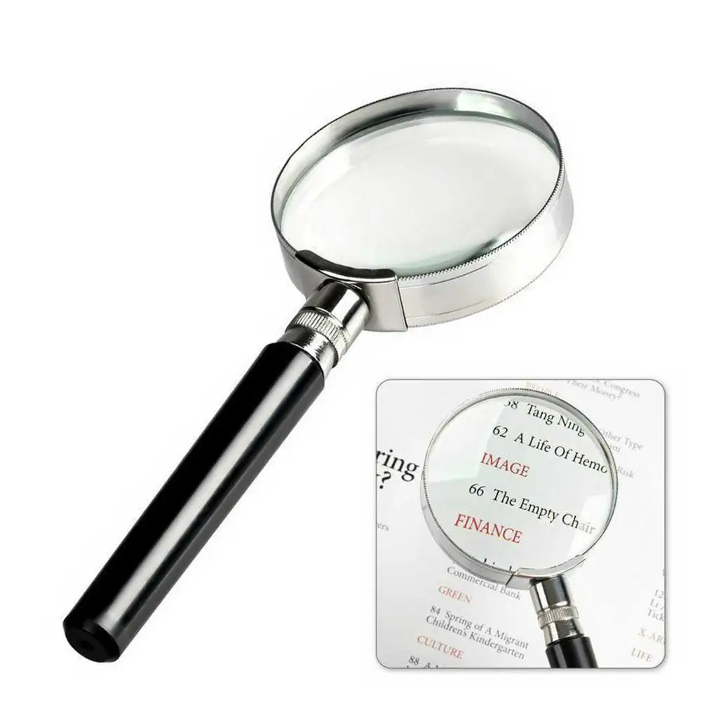 Mini 10X Handheld Magnifying Glass 50mm Jewelry Reading Magnifying Glass Loupe For Reading Jewelry Senior jewelry magnifier jewelry magnifying glass magnifying glass reading magnifier