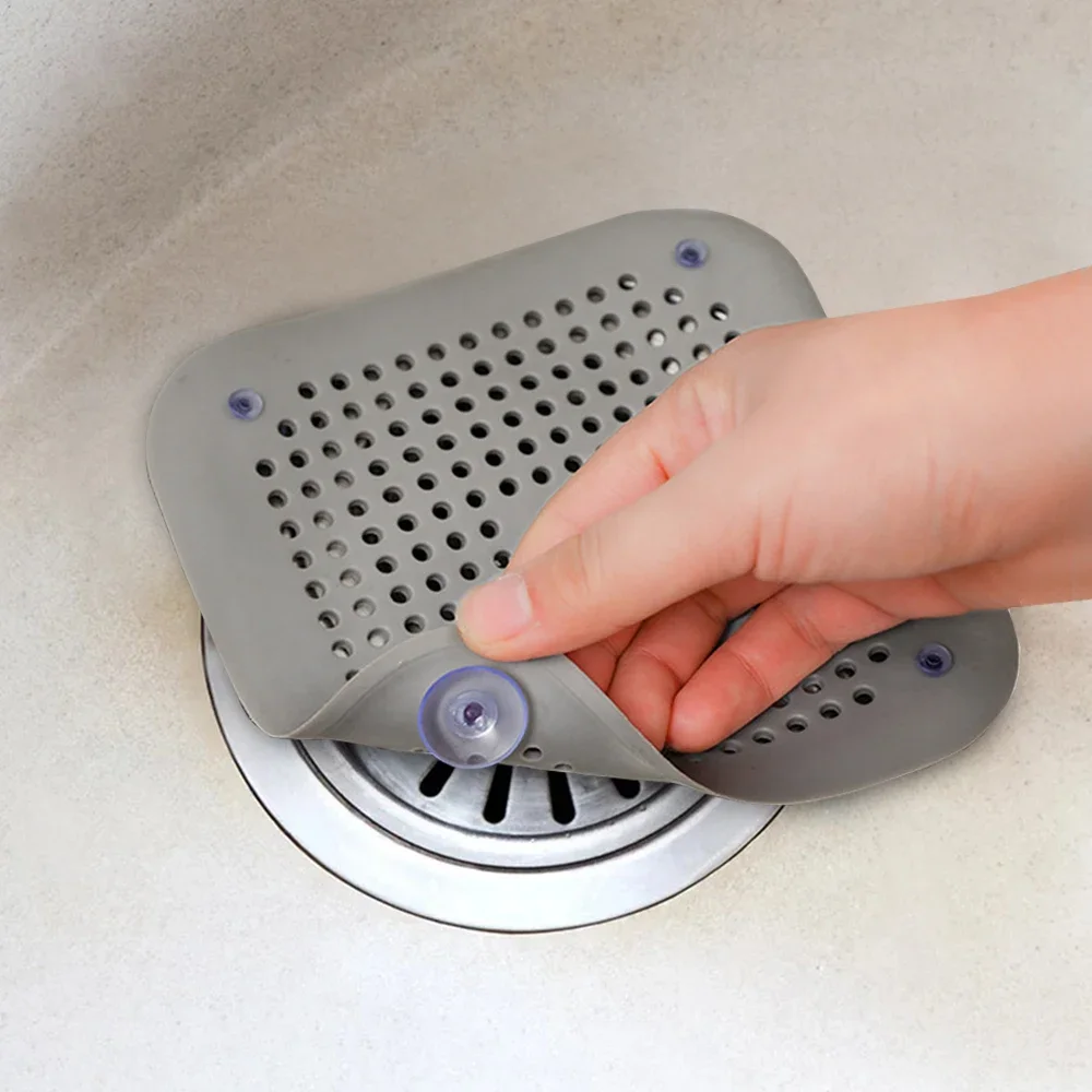 Sink Filter Kitchen Sink Filter Sink Strainer Hair Drain Catcher Kitchen Sink Strainer 1pcs Sink Filter Mesh Silicone Anti Blocking Deodorant Bathroom Bathtub Washbasin Drain Hair Filter Kitchen Accessories Tool