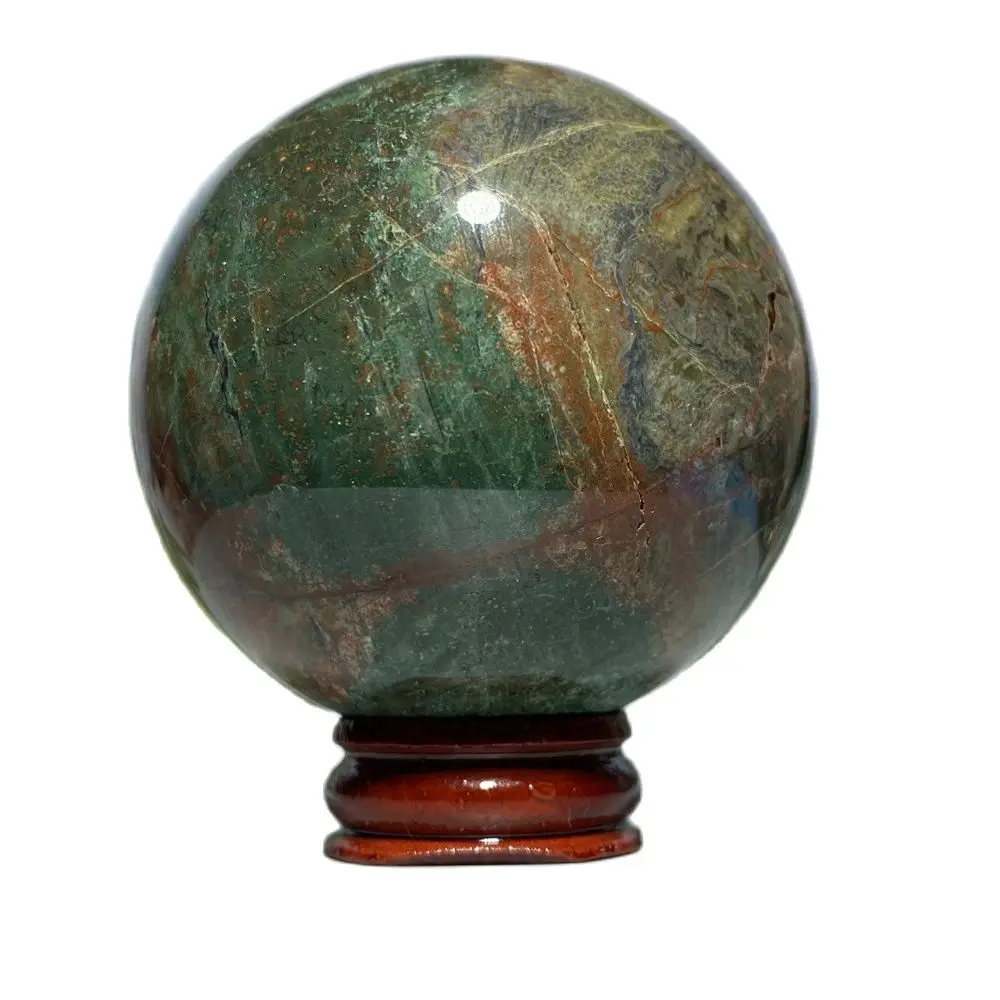 

Natural Crystal Rainbow Moss Agate Ball Gem Healing Reiki Energy Minerals Stone Hand-Polished Home Decoration