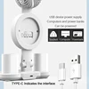 Rechargeable Led Table Lamp for Study Desk Lamp Reading Light Led Night Light with Fan Led Clock Dispaly Reading Desk Light 6