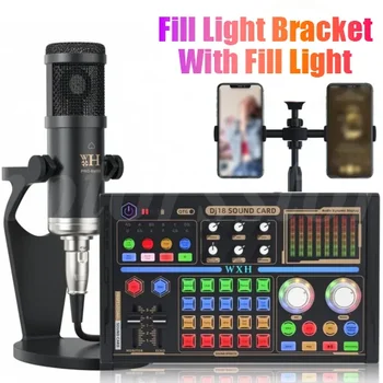 Podcast Mixer Equipment Microphone Bundle Kit,BM-800 Podcast Microphone Set 2025 2