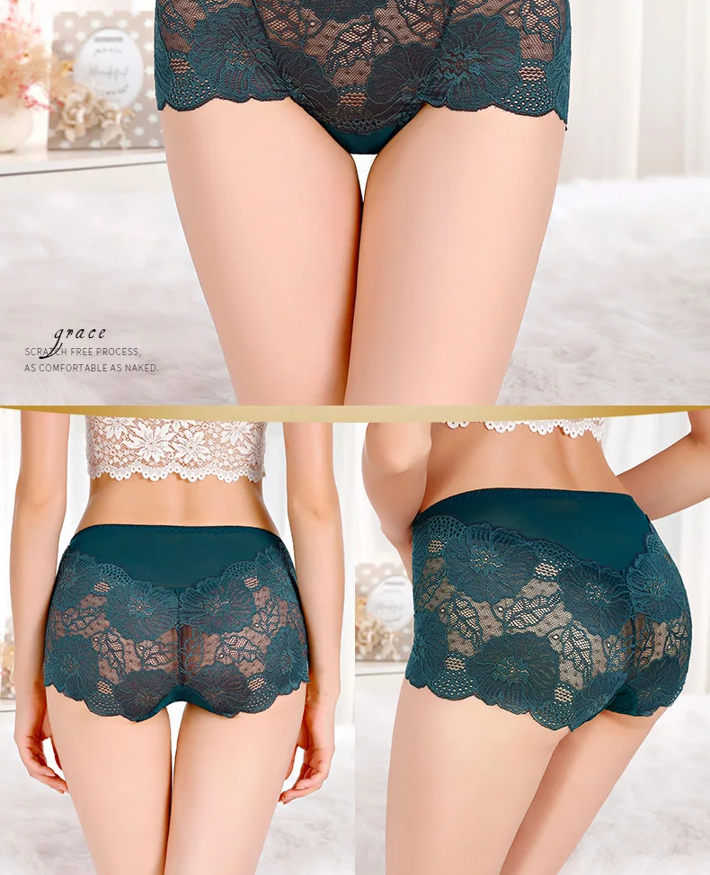 Plus size Hot Underwear Women Panties Briefs for Female hipster Underpant Sexy Lingerie Lace Cotton string big size hot sale female underwear