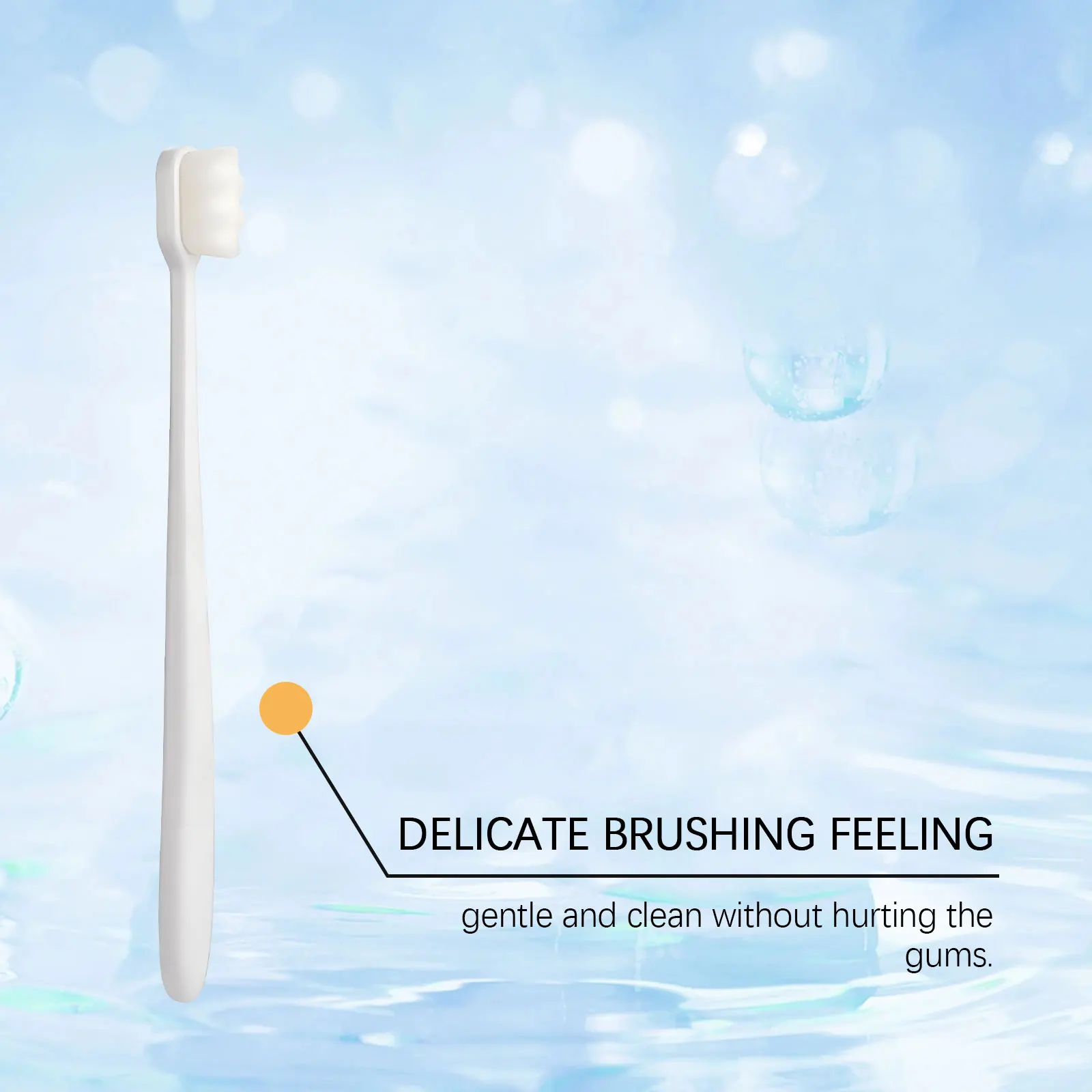 10,000-Bristle Toothbrush - Gentle Teeth Cleaning, Hygienic Daily Oral Care, Portable for Home & On-the-Go Use