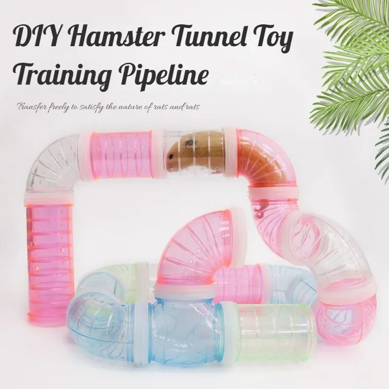 Hamster Toy Guinea Pig Tunnel Rodent Training Channel Durable DIY Splicing Maze Tube External Pipeline for Small Animal small pet tunnel hamster cage tunnel hamster toy maze