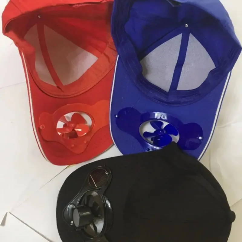1/2/4PCS Five Colors Summer Sport With Fan Free Charging Sun Protection Solar Cotton Hat Sun Visor Baseball Casual
