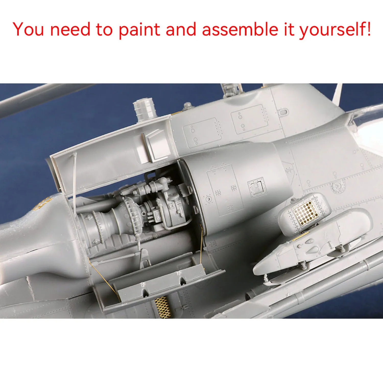 Geschenke 1/35 Trumpeter AH-1W Super Cobra Flugzeugmodellbausatz 05117 Statischer Hubschrauber aus Kunststoff 380+ Teile unmontiert DIY-Kollektion – Detail 5