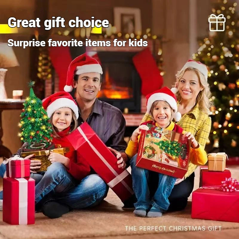 DIY children's Christmas toys and gifts, Christmas tree model building blocks, Christmas theme living room decorations - 3
