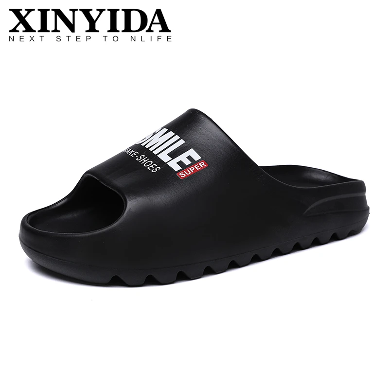 

Unisex Summer YZY Slides Slip On Breathable Beach Sandal Flip Flops Lightweight Fish Mouth Bone White YZY Slipper Big Size 35-46