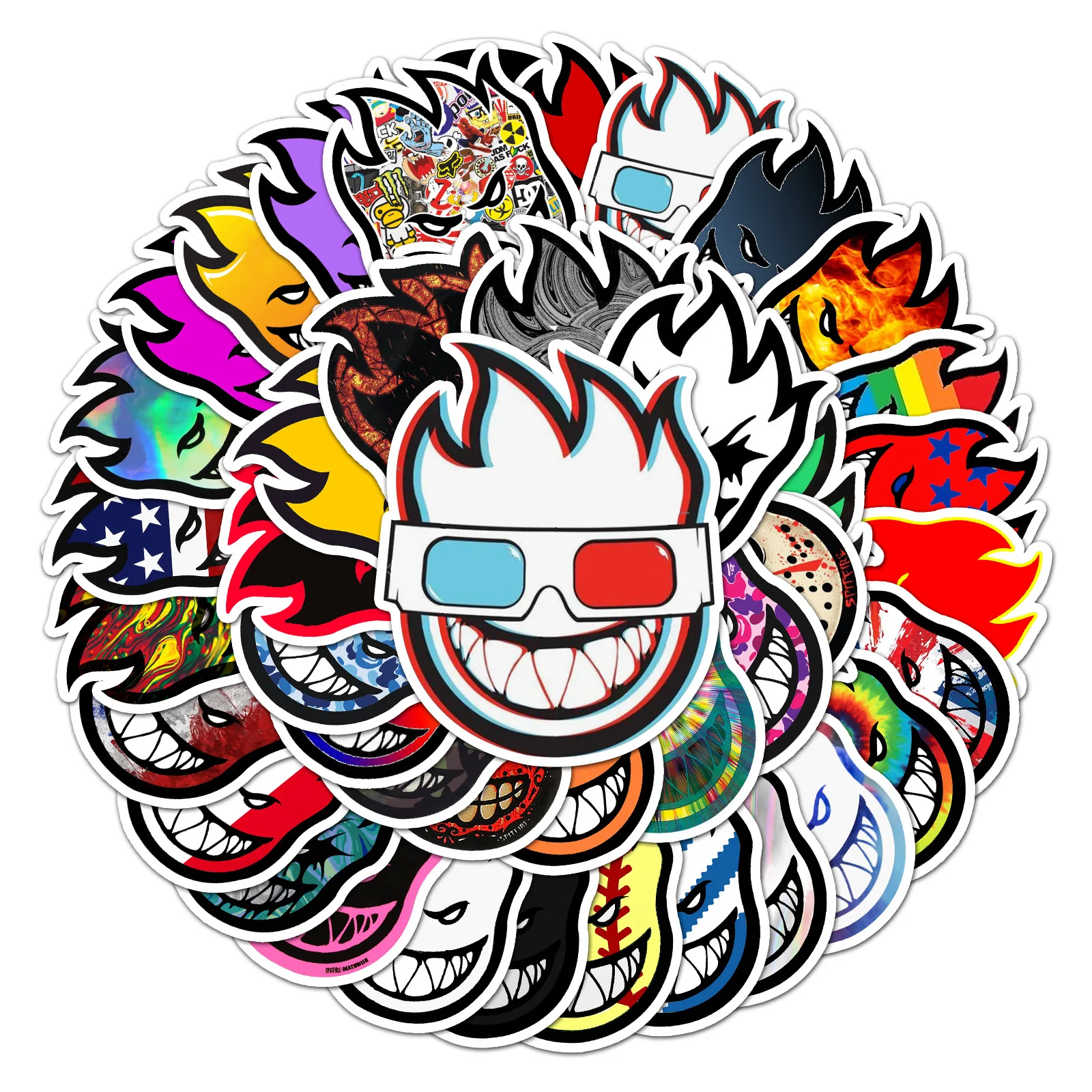 Spitfire Stickers 10/50pcs for Skateboard Surf Skate Scooter Mobile Tablet decorative stickers,colorful stickers,paper stickers