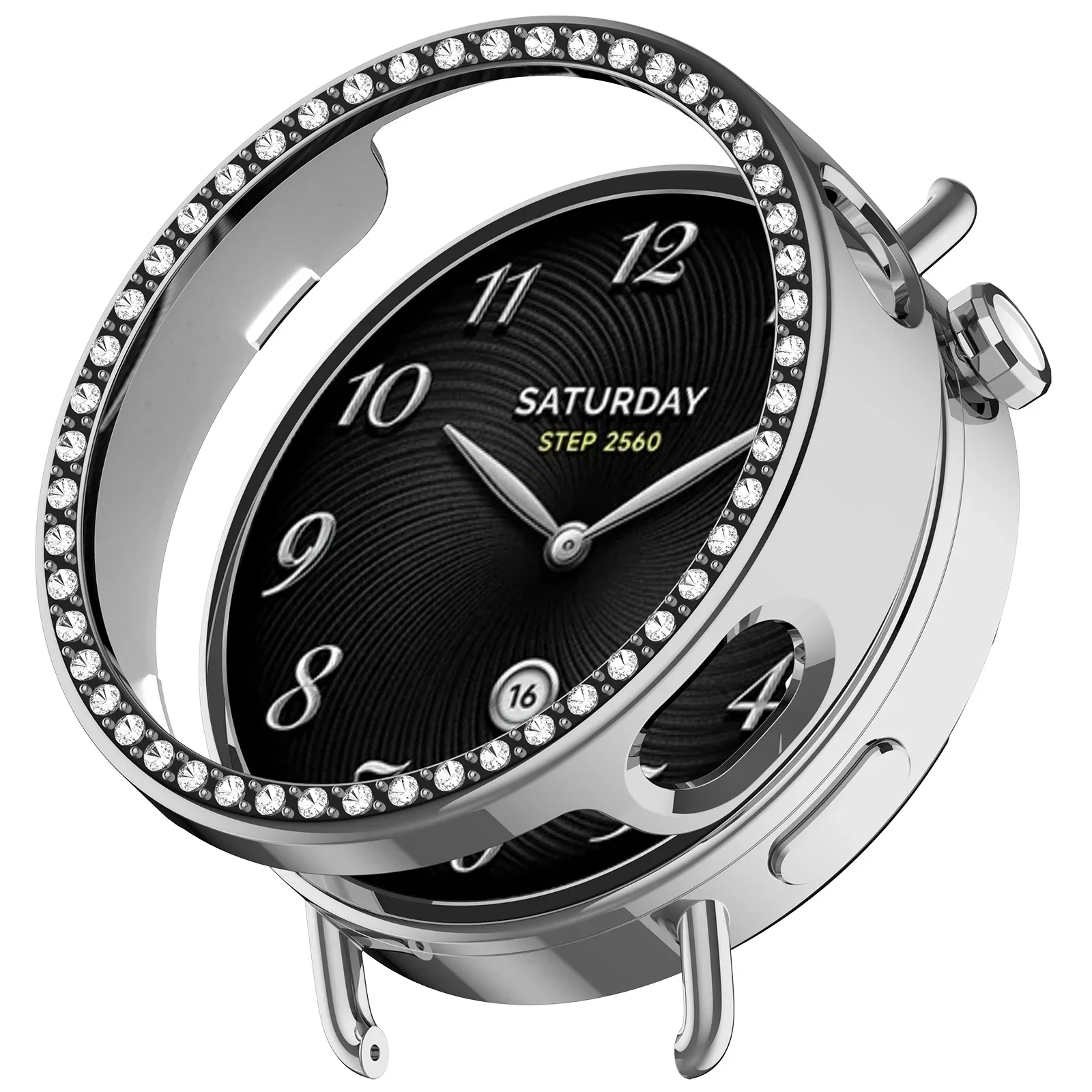 Diamond Protective Case for Smartwatch - Premium Strap Cover & Screen Protector Accessory