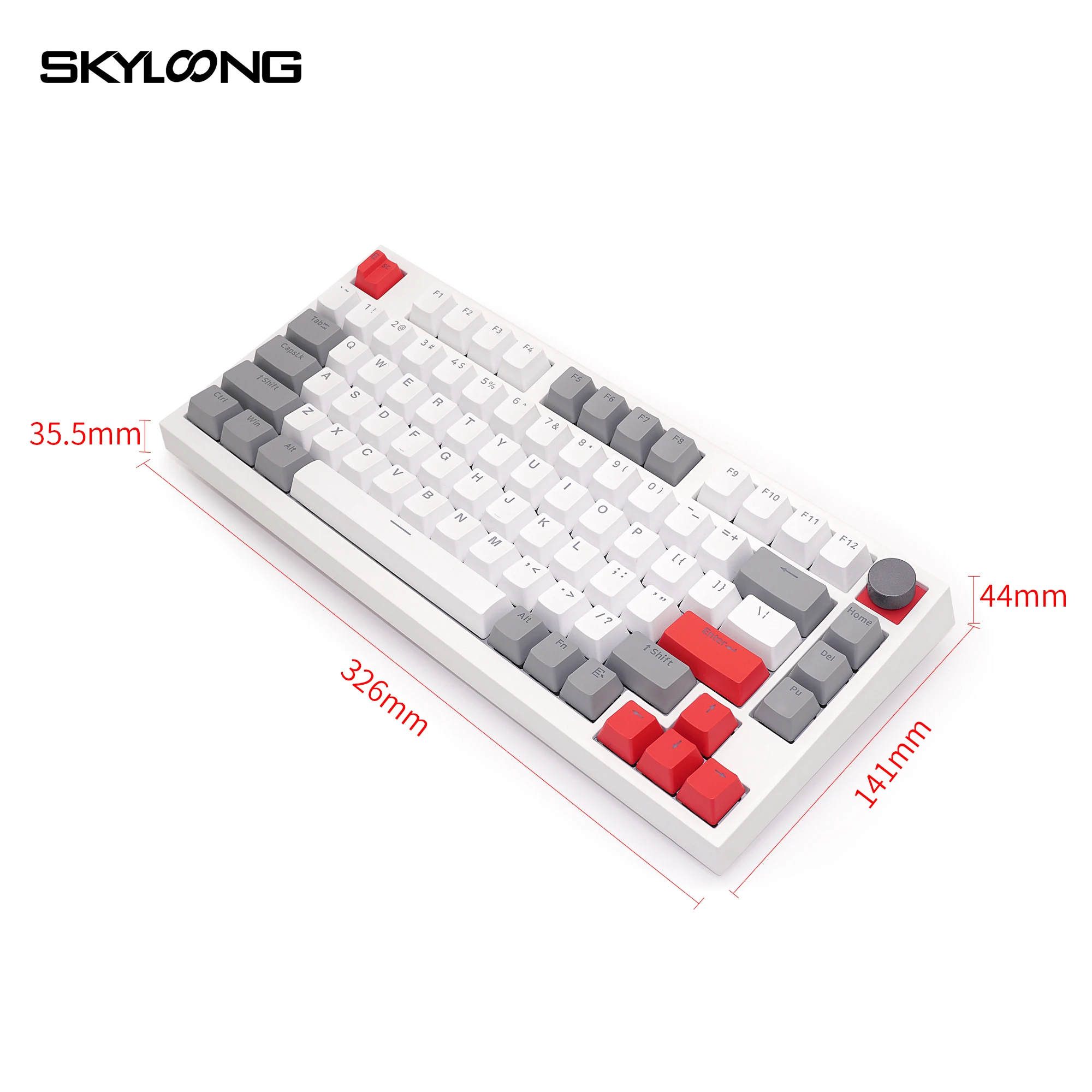 Skyloong GK75 RGB Mechanical Keyboard Switch Hot Swappable PBT Key Cap Game Wired 2.4G Wireless Gasket-like Programmable WIN/MAC