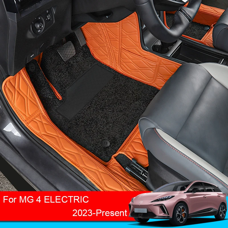 

Автомобильные напольные коврики из искусственной кожи для MG 4 Electric 2023 2024 2025 LHD, автомобильные напольные коврики, коврики для ног, внутренние автомобильные аксессуары