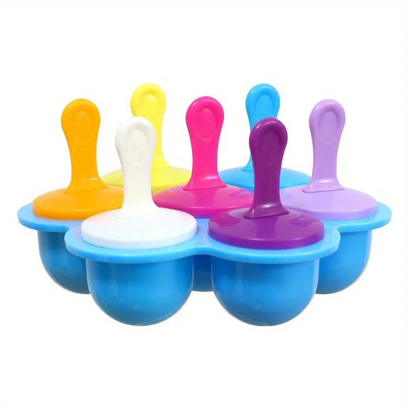 Popsicle Mold Creative Popsicle Mold Plastic Ice Cream Ice Cube Box 1pc Household Safe