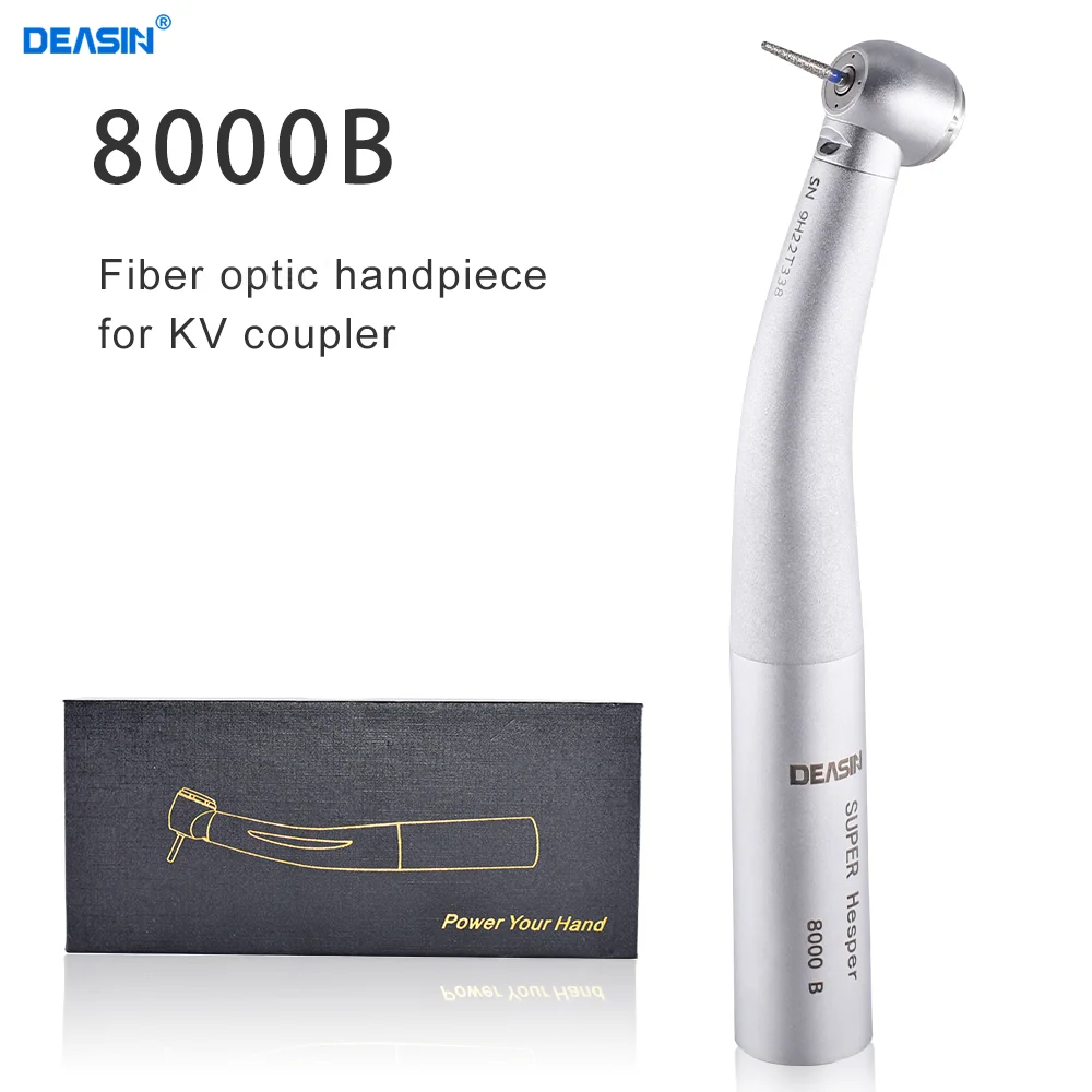 KAVO Type Dental Fiber Optic LED Turbine Quick Coupling High Speed Handpiece Air Turbine 3 Water Spray rotatio Type Handpiece