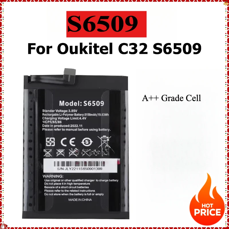 S705 WP19 WP13 S6509 KC-N8000A WP15 WP5000 Battery For Oukitel K9 C32 S88 S89 S705 F150 RT3 B2021 WP2 WP15 WP19 WP5000 Pro