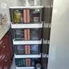 Simple Plastic Kitchen Cabinets Multi-layer Flip Bedroom Cabinets Home Furniture Home Living Room Snack Toy Storage Cabinet Box 6
