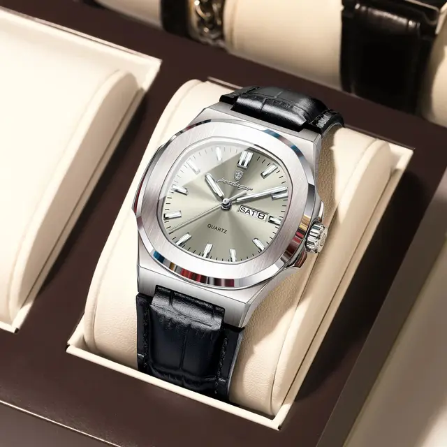 POEDAGAR High Quality Watch For Men Luxury Luminous Waterproof