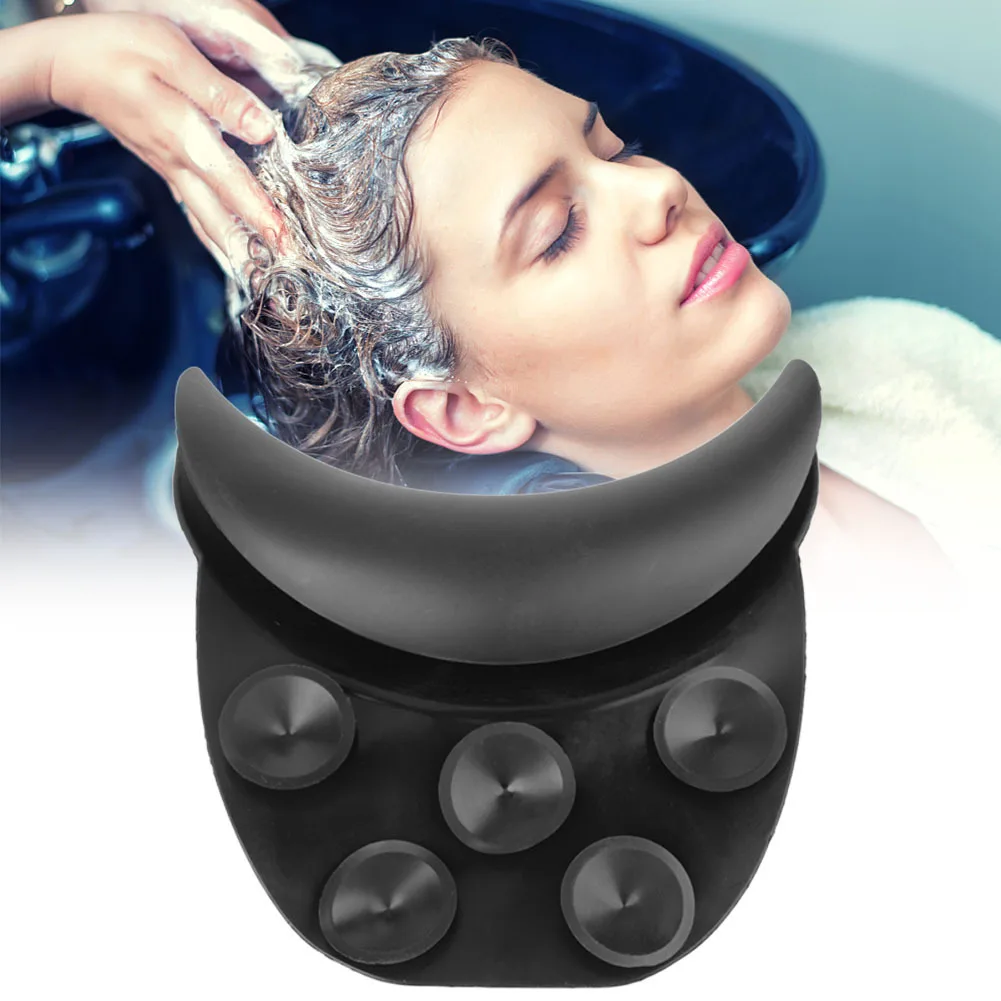 Matu mazgāšana Neck Rest Spilven Spa Hair Beauty Mazgāšanas Izlietne Spilvens Šampūns Bļoda Frizieru Aksesuāri Mazgāšanas Izlietne Silikons_voghion.com