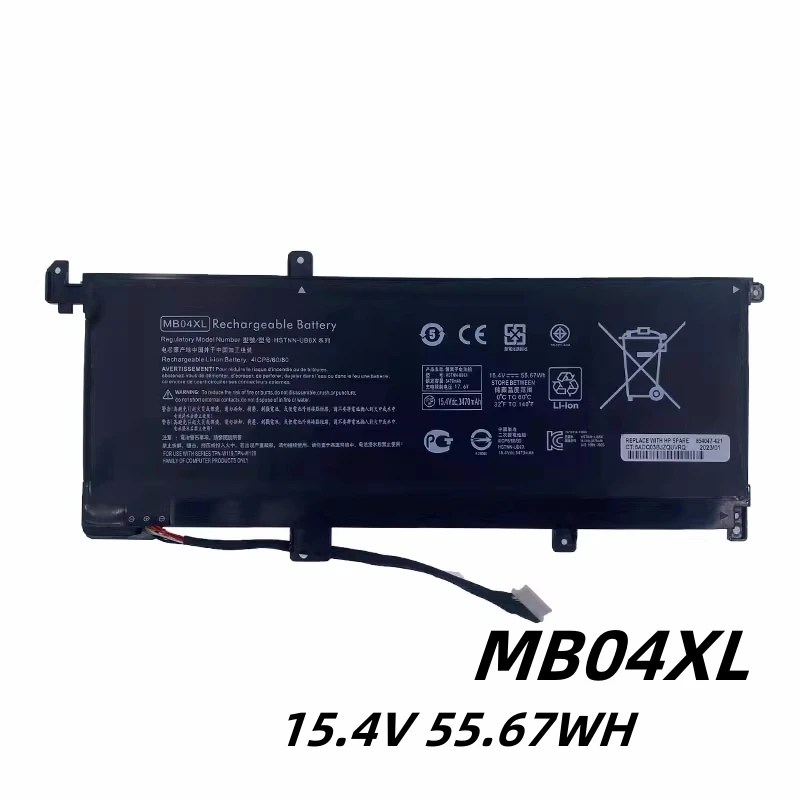 

MB04XL Laptop Battery 15.4V 55.67WH For HP Envy X360 15-AR010CA 15-AQ103NO M6-AQ003DX W2K42UA TPN-W120 TPN-W119