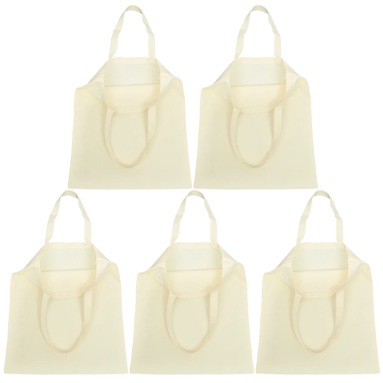 

5 Pcs Canvas Reticule Specialz Shoulder Bag Sublimation Shopping For Women Large Grocery Tote Pouch Professional