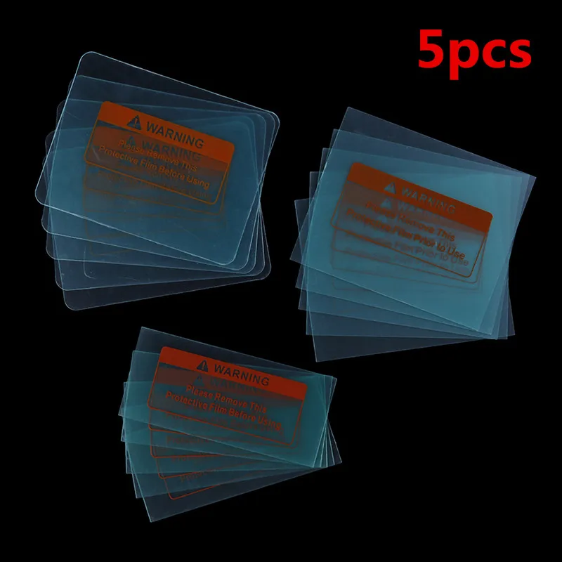 

HUXUAN 5pcs New Spare Welding Shield Cover Lens Protector Plate For Welding Helmet Mask 3Sizes