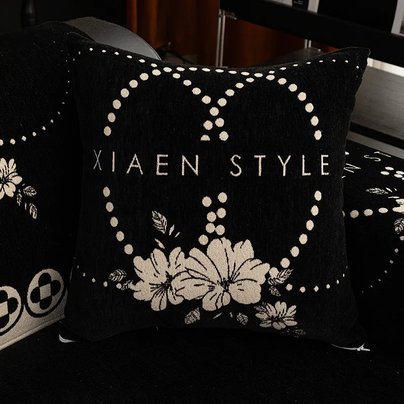 Chenille Sofa Cushion Jacquard Four Seasons Universal French Style Sofa Cushion Anti Cat Scratching Sofa Cover Nonslip Couch Mat 3
