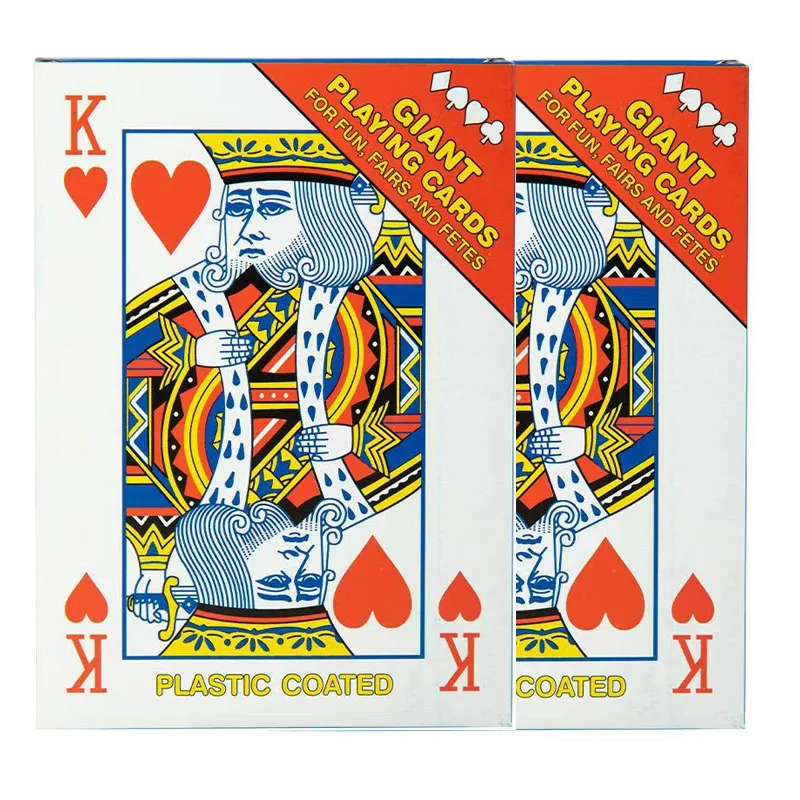 Giant Oversized Playing Cards Jumbo Fun Games Carnival Birthday Wedding Party Favors Juegos De Mesa Divertidos 6