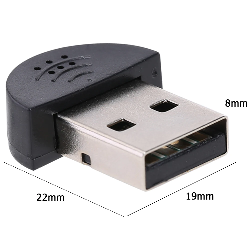 휴대용 스튜디오 스피치 미니 USB 마이크 오디오 어댑터, PC Mac용 USB 드라이버