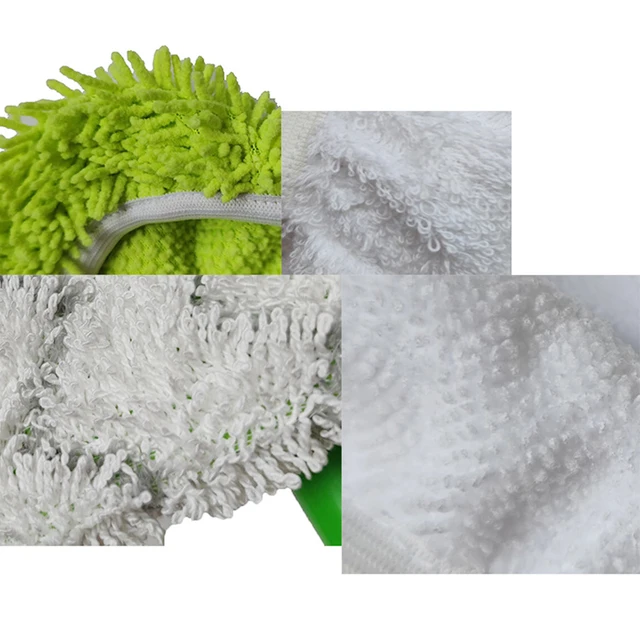 Sűrített Elasztikus Szalag Lapos Mopszövet Korall Gyapjú Mikroszálas Csere Rotációs Rongyos Tisztítópad Fürdőszobához 45 Cm 25 - Image 6