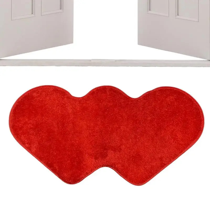 

Artificial Wool Living Room Carpet Double Heart Rug Bedroom Kids Room Fluffy Faux Rugs Rugs For Bedroom Fur Rug Shaggy Carpet