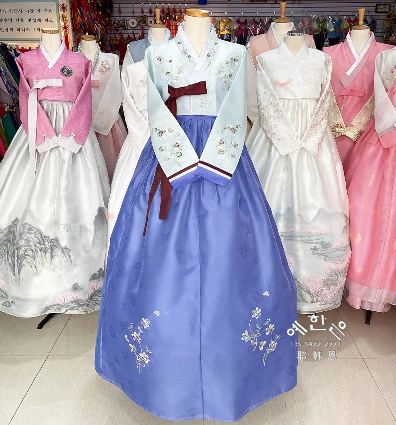 Women's Hanbok Korea Original Imported Hanbok Hand-embroidered Wedding Welcome Hanbok 100%new stm stm32f stm32f777 stm32f777v stm32f777vi stm32f777vit stm32f777vit6 original stock welcome to consult