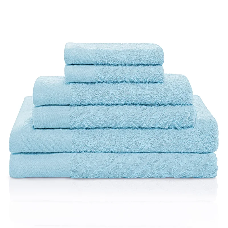  SUPERIOR Egyptian Cotton 6-Piece Towel Set, Bathroom